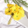 thumbnail image 6 of FRCOLOR 7Pcs African Daisy Flower Yellow 12.6*9.4in Plastic Pu Iron Wire Home Decorative Accessories Festivals, 6 of 8