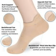 thumbnail image 4 of GlamourGarden Women's Breathable Cotton No Show Sport Socks, Khaki (8 Pack), 4 of 10