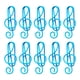 thumbnail image 1 of Fiudx Clips de Notas Musicales, Diseño Metálico Colorido, Forma Creativa y Divertida, Accesorio de Oficina, Juego de Clips Multicolores, Regalo Ideal para Amantes de La Música, Paquete de 10, Tamaño, 1 of 2