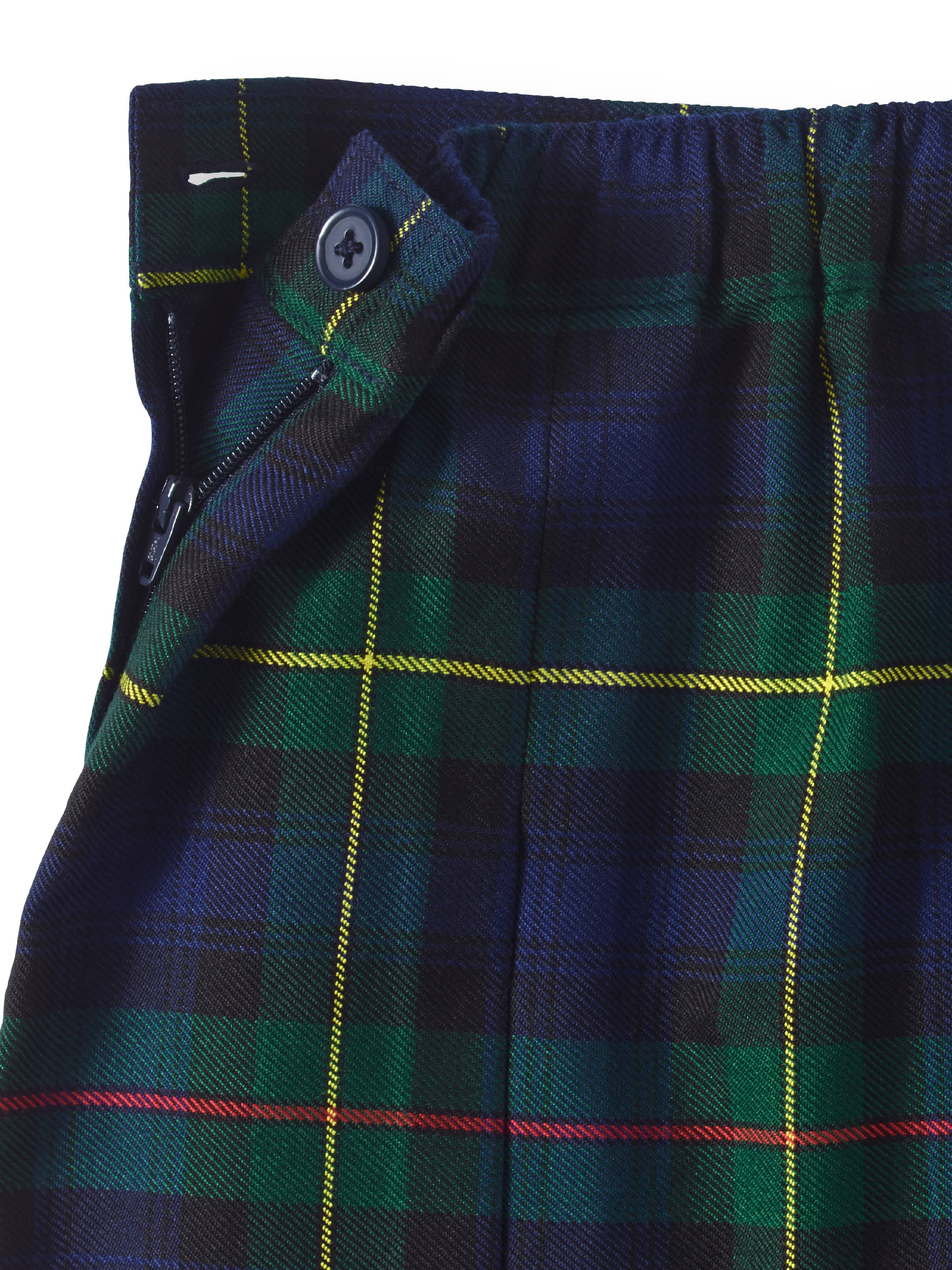 Green plaid uniform skirts Clearance