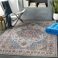 thumbnail image 2 of Iris IRS-2301 3'6" x 5'6" Rug Navy/Ice Blue/Ivory/Yellow/Wheat/Orange/Red/Mauve, 2 of 3