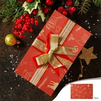 FeiFu 5PCS Christmas Wrapping Paper Christmas Paper Christmas Gift Wrapping Paper Festive Prints for Holiday Crafts and Decor