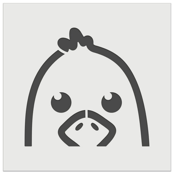 Peeking Bird Seagull DIY Cookie Wall Craft Stencil - 5.5 Inch