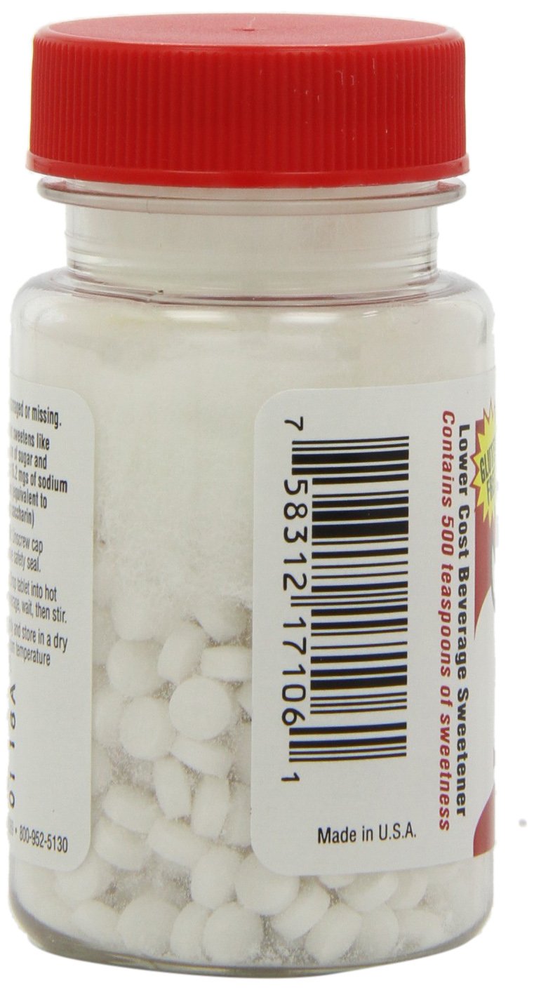 Necta Sweet Saccharin Sugar Substitute Tablets, 1/4 Grain, 500 Ea, 2 Pack - image 3 of 5
