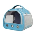 thumbnail image 1 of Graflsoa Foldable Small Animal Carrier Backpack - Portable, Breathable, and Stylish for Hamsters, Guinea Pigs, Rabbits, and Birds - Blue, 1 of 6