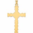 thumbnail image 4 of 14K Yellow Gold Polished Solid Fancy Design Cross Pendant (52.42 X 29.18) Made In United States -Jewelry By Sweet Pea, 4 of 7