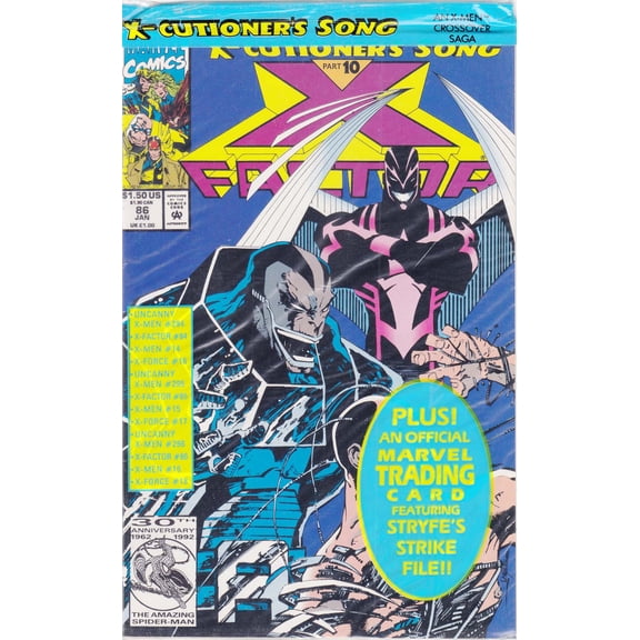 X-Factor #86 (with card) VF ; Marvel Comic Book