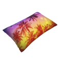 thumbnail image 3 of Bixox Palm Trees at Sunset Printed Pillow Protector,Super Soft Ideal for Home,Guests,Rentals - 14"x20", 3 of 8