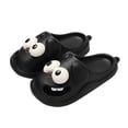 thumbnail image 2 of Pantuflas 3D con ojos grandes de perro, divertidas pantuflas de baño y ducha con suela gruesa antideslizante de EVA con dibujos animados, sandalias suaves y lindas para el verano., 2 of 4