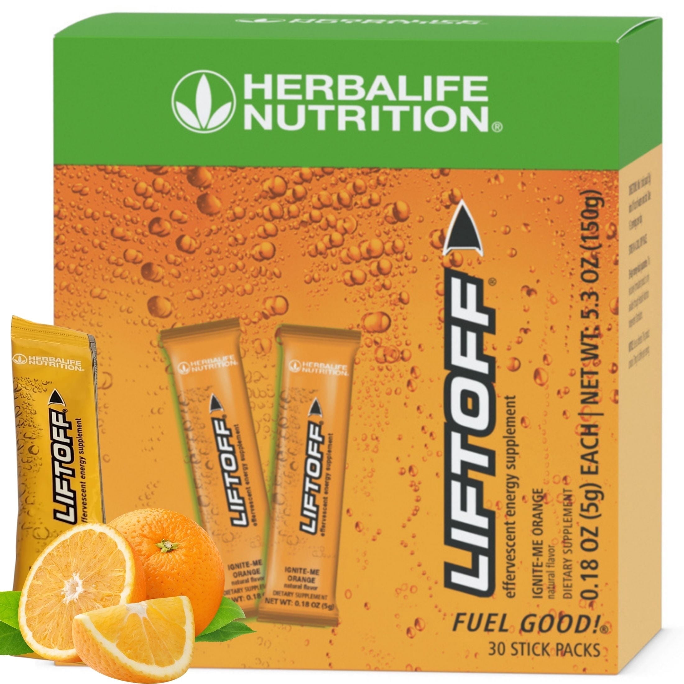 Herbal life. Nutrition Liftoff Stick Pack Ignite Me Orange Instant
