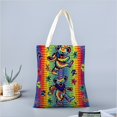 thumbnail image 2 of Dancing Bears Bolso de tela con estampado de lienzo para mujer, bolsa de compras reutilizable y estética, con cremallera interior, regalo para mujer,40*45cm., 2 of 6