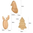 thumbnail image 6 of Opvise Christmas Wooden Tray Tree Santa Hat Elk Shape Rustic Multi-functional Snack Jewelry Fruit Serving Plate Storage Holder Party Supplies for Christmas Christmas, 6 of 8