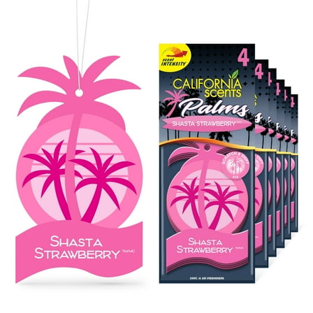 California Scents Palms Paper Shasta Strawberry Air Freshener