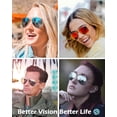 thumbnail image 2 of Polarized Aviator Sunglasses for Women Men, UV400 Protection Lens and Lightweight Metal Pilot Frame, 2 of 5