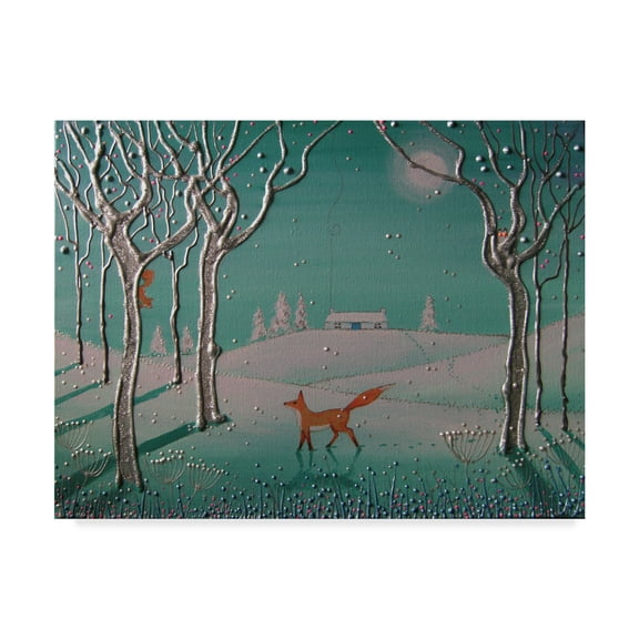 Trademark Fine Art 'Winter Wanderer' Canvas Art by Angie Livingstone