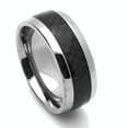 thumbnail image 2 of 8MM Comfort Fit Titanium Wedding Band Carbon Fiber Inlaid Ring (Size 7 to 14), 2 of 2