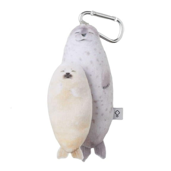 Ciwanning Plush Animal Doll Keychain Seal/Penguins/Otters Pendant Key Chains Portable Keyrings Stylish Accessory for Keys Bags