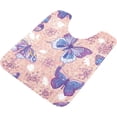 thumbnail image 5 of Coolnut Flowers and Butterfly Bathroom Rug Rectangular Bath Mat Non Slip Bath Rugs Absorbent Shaggy Bathmats for Sink Shower 16" x 24" Home Decor, 5 of 7