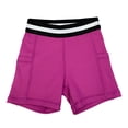 thumbnail image 3 of Kids Girls Athletic Shorts, Fitness Running Training Yoga Shorts 4-9 Years, 3 of 5