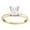 Yellow, variant on 14K Yellow Gold Princess Diamond Solitaire Excellent + Bridal Ring 0.88cttw Certified