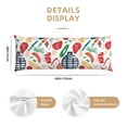 thumbnail image 2 of Body Pillow Cover - Soft Body Pillow Pillowcase, Barbecue Breathable Long Body Pillow Case Cover with Invisible Zipper 20x60in, 2 of 5