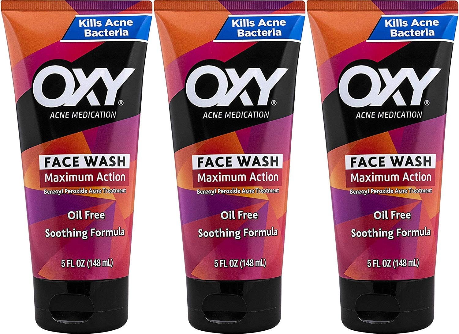 OXY Rapid Treatment Face Wash 5 Oz (3 Pack)