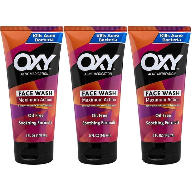 OXY Rapid Treatment Face Wash 5 Oz (3 Pack)
