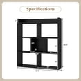thumbnail image 3 of Costway 2 PCS 7-cube Bookcase Open Storage Shelf with Anti-tipping Kits for Living Room Black, 3 of 10