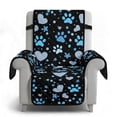 thumbnail image 6 of Yuyamidu Dog Paw Reclining Chair Covers Soft Stretch Recliner Chair Protector with Elastic Straps Breathable Lazyboy Covers Couch Chair Cover Gift for Friends, 6 of 7