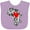 Lavender, variant on Inktastic Black History Month Ink Print African Heart Boys or Girls Baby Bib