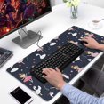 thumbnail image 2 of Long Mouse Pads for Desk,Dark Blue Ballerina Princess Pattern Desk Mats on Top Of Desks, Desk Mouse Pad Extra Large with 3mm Non-Slip Base and Stitched Edge for Gaming,Office,Work,Home 31.5"x15.7", 2 of 6