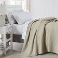 thumbnail image 3 of Modern Threads Thermal Waffle Weave Oatmeal Cotton Bed Blanket, Full/Queen, 3 of 4