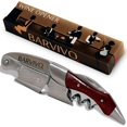 thumbnail image 1 of GFDYREE (Red Pear) - Professional Waiters Corkscrew by - This Bottle Opener for Beer and Wine Bottles is Used by Waiters, Sommelier and Bartenders Around The World. Made of Stainless Steel a, 1 of 6