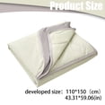 thumbnail image 3 of Soft Throw Blanket Two Color Quilt 150 * 110Cm Summer Quilt Single Thin Quilt Summer Nap Blanket. Throw Blanket Soft Blanket Cozy Blanket Decorative Blanket Couch Blanket Warm Blanket, 3 of 5