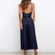 thumbnail image 5 of Mono de verano sin mangas con tirantes finos y lazo en la espalda para mujer, elegante, de cintura alta, con pernera ancha y bolsillos Fridja  alkflakhf37149, 5 of 9