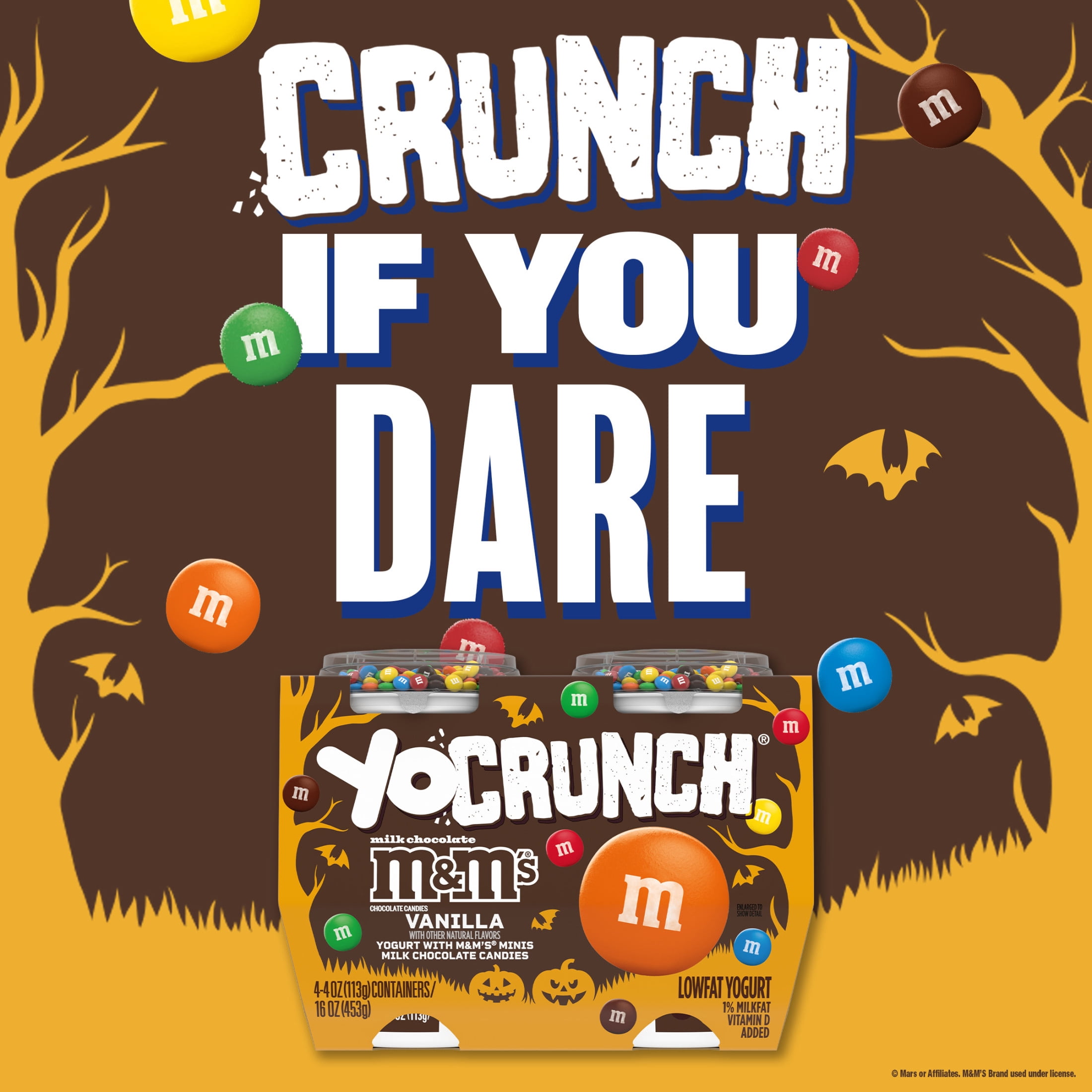 YoCrunch Vanilla Low Fat Yogurt with Mini M&Ms(R), Single Serve