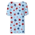 thumbnail image 5 of Womens 4th of July Shirt Patriotic Red White and Blue V Neck T Shirts Casual Summer Holiday Tops Fourth of July Outfit for Women, 5 of 6