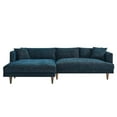 thumbnail image 7 of Modway Zoya Left-Facing Down Filled Overstuffed Sectional Sofa in Heathered Weave Azure, 7 of 7