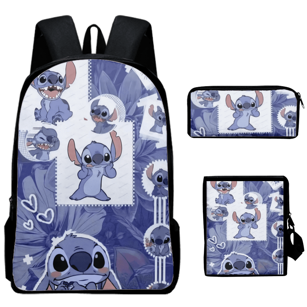 School Bag Set Lilo & Stitch Backpack for 68Th Grade Girls Cute