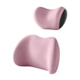 thumbnail image 4 of Kit de cojín de almohada para automóvil, almohada de apoyo lumbar, almohada ligera y útil para reposacabezas y cuello para automóvil, oficina, estudio Rosa, 4 of 8