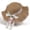 Khaki04, variant on QSAWXQZ Summer Sun Hat for Women Ribbon Bow Beach Sun Protection Wide Brim Straw Hat Khaki
