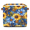 Multicolor 1, variant on CURLYOOT 13 x 13 Inch Cube Storage Bin, Sunflowers Fabric Storage Cube Baskets, Colorful Floral Closet Shelves Foldable Bins with Leather Handles for Home Organizer