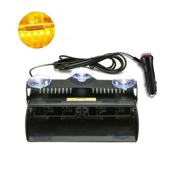 Soumake 16 LED High Intensity Windshield Emergency Hazard Warning Light Strobe Lamp