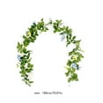 thumbnail image 3 of AuroraX Artificial Flower Garland for Hanging Decoration,Thanksgiving,6 Ft Christmas Garland,Peony Vines,for Wedding,Garden,Festival Decor, 3 of 6