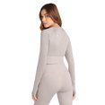 thumbnail image 3 of Umbro - Top Crop Pro Training de Manga Larga para Mujer (Gris Plateado Jaspeada), 3 of 3