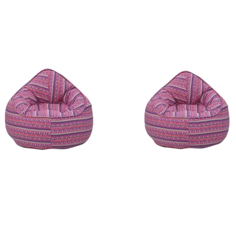 Set Of 2 Girls Bean Bag Chair In Purple Walmart Com Walmart Com