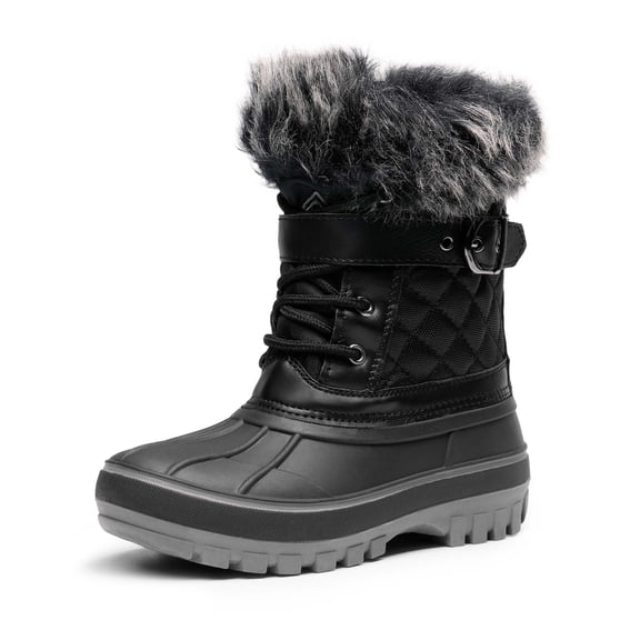 Dream Pairs Boys Girls Fashion Mid Calf Winter Snow Boots Toddler/Little Kid/Big Kid