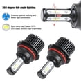 thumbnail image 3 of 120W 6000K LED Waterproof Headlight Dustproof 3000LM 360Degree 9004/HB1 Front Light, 3 of 4