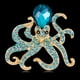 thumbnail image 4 of Broche de aleación con cristales y diamantes de imitación para mujer Color 4, 4 of 6