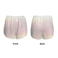 thumbnail image 3 of Balery Glitter Light Pearl Pattern Women's Running Shorts with Liner 2 Pockets Elastic Workout Athletic Gym Yoga Shorts-Medium, 3 of 7